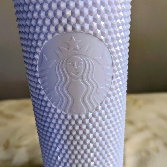 Starbucks Spring 2024 White Studded Bling Venti 24oz Tumbler - Picture 3 of 6